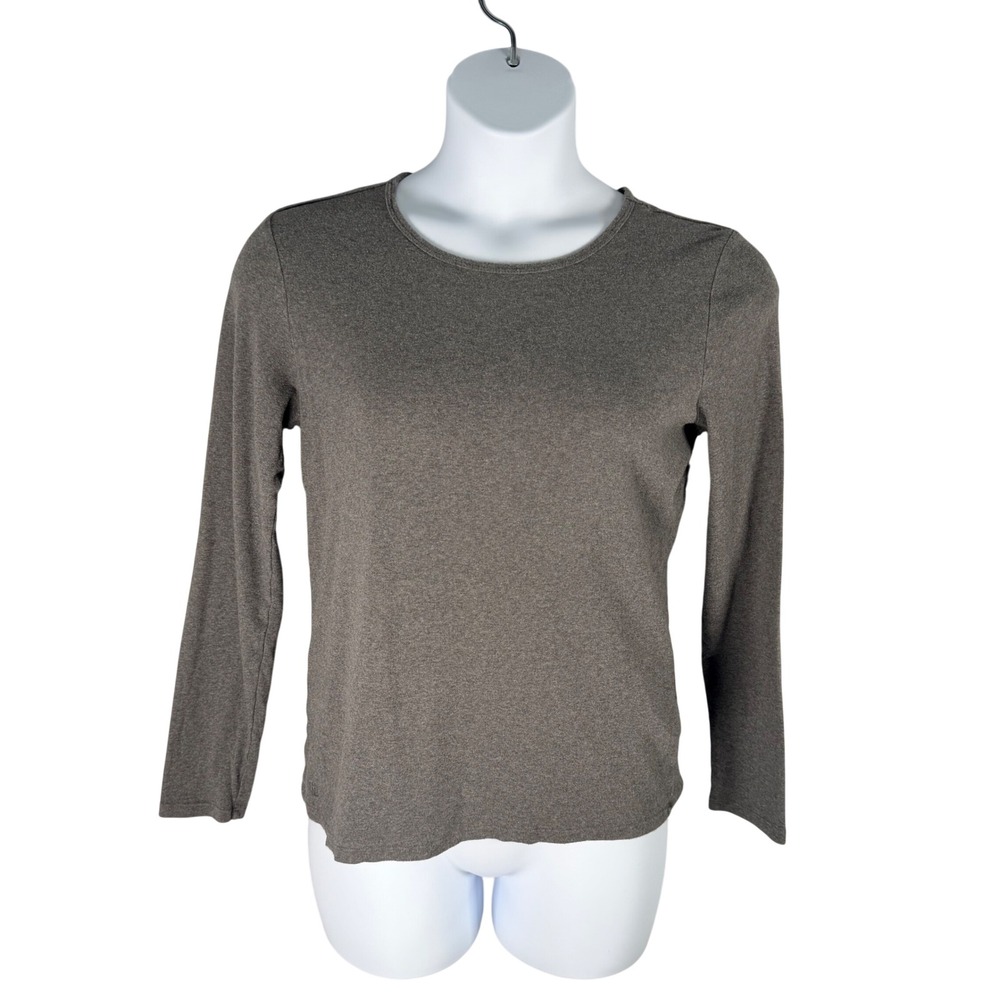 Ralph Lauren XL Gray Long Sleeve Cotton Knit T-Shirt LRL Neutral Minimalist